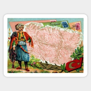 19th C. Commerce and Culture of Turkey Sticker